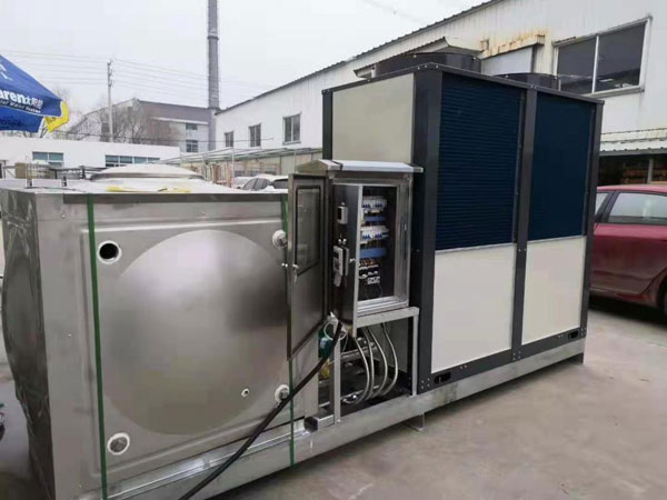 产品检测实验的冷&热水系统用亿家人热泵冷水机