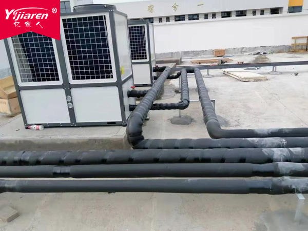 江西抚州城南学校安装太阳能加空气源热水系统
