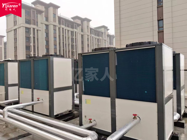 浙江慈溪某连锁酒店46吨空气能热水器系统竣工