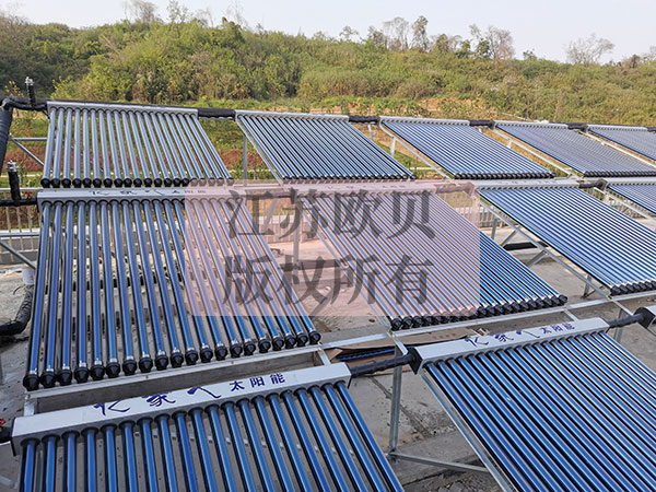 保温板生产用中温工业太阳能空气能热水系统应用