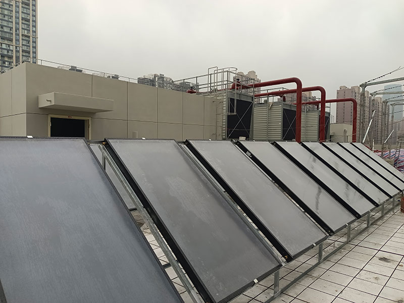 武汉医院平板太阳能热水系统项目