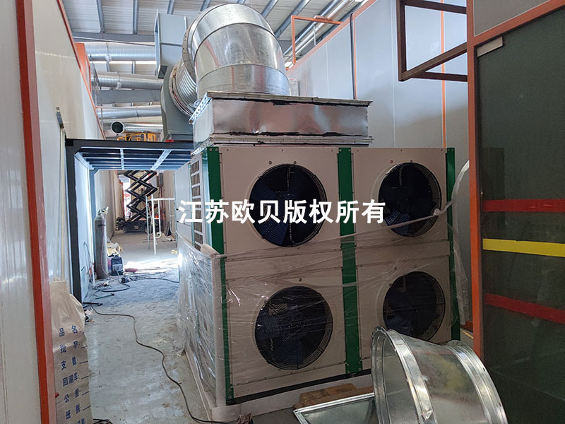 60-80℃的钢管喷涂热固化空气能热泵系统